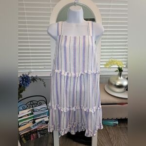 RAILS SIZE S Striped Women's Dress with Ruffle Details. Used Excelent Condition